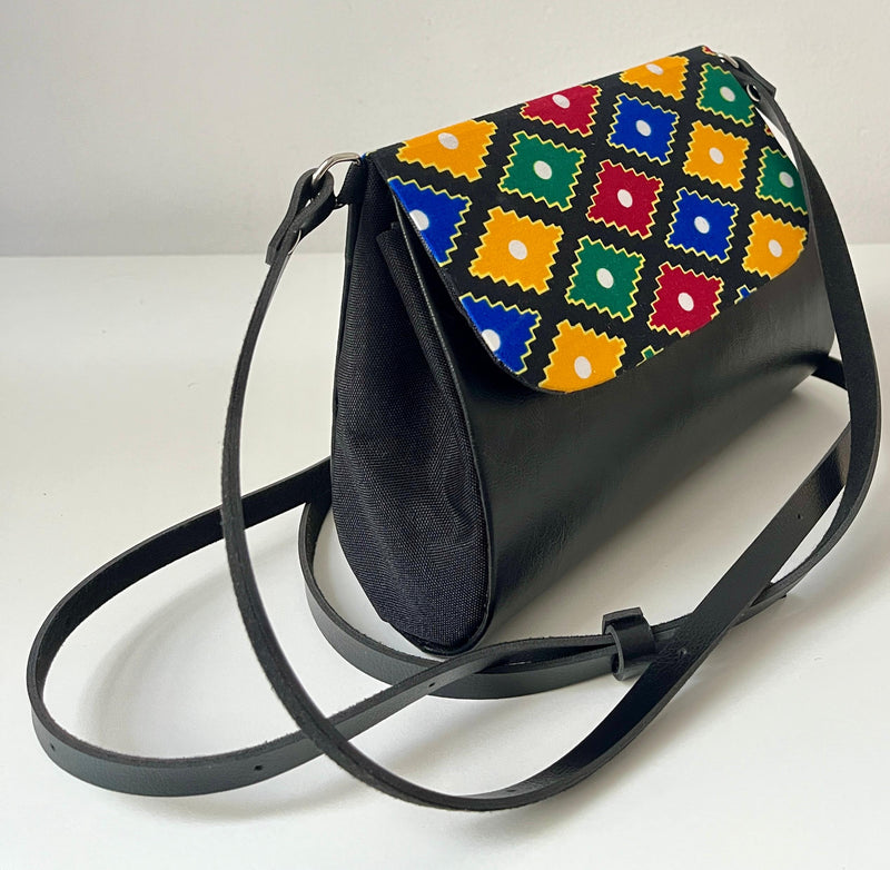 Bolsa Feminina Elegante de Estampa de Geometria Africana